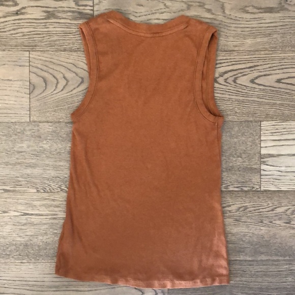 *NFS* Ribbed Brown Tank Top - Picture 3 of 3